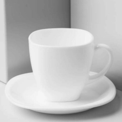 Set de Taza de Té con Plato Blanco Carine Luminarc x 6 - comprar online