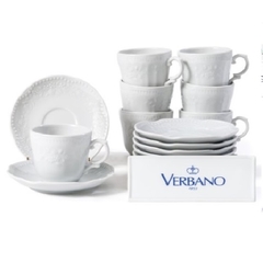 Taza de café con plato Mozart Verbano x 6 uni en internet