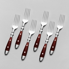 Juego de cubiertos madera Bistro Volf x 24 uni - Bazar Rosemblit