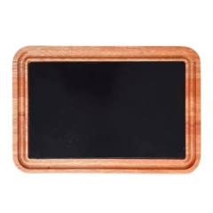 Tabla de madera con chapa 20x35 cm - comprar online