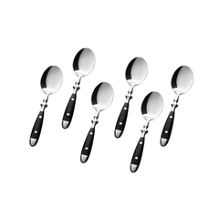 Cuchara de café negro Bistro Volf x 6 uni - comprar online