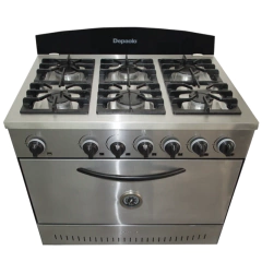 Cocina 6 hornallas rejillas fundición o alambre puerta ciega - comprar online