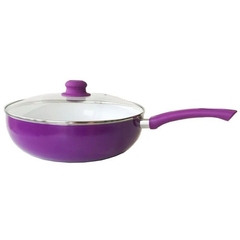 Wok de cerámica con tapa de vidrio Cool Bazar x 30 cm