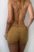 MINI SHORTS - Crochê Mostarda - - comprar online
