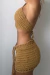 MINI SHORTS - Crochê Mostarda - - Biokini 