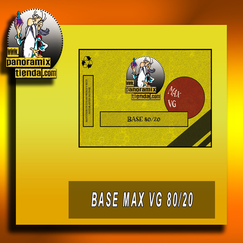 BASE MAX VG 80/20 PREHOMOEGENEIZADA - (CON Y SIN NIC)