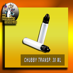 ENVASE CHUBBY SLIM 30 ML TRANSPARENTE TAPA PRECINTADA