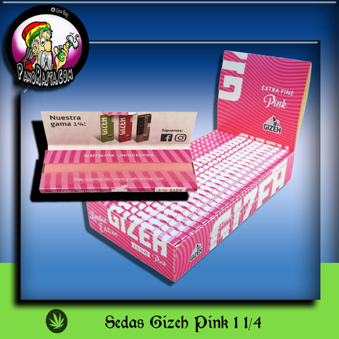 SEDAS GIZEH PINK 1 1/4 EXTRA FINO VEGAN FRIENDLY