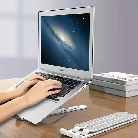 Soporte Tubular Ajustable y Plegable para Notebook - Plástico - comprar online