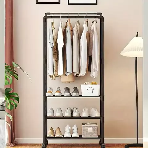 Perchero Doble con Ruedas - AJUSTABLE Y RESISTENTE - comprar online