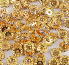 Rondelle de Strass - Dourado - comprar online