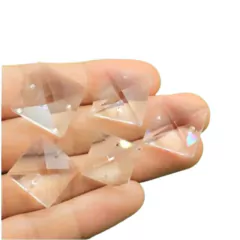 Quadrado de Cristal Lapidado K9 (2 furos) 20mm - 10 PEÇAS - loja online