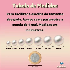 MEIA PÉROLA Branca 10mm (500 Gramas) - comprar online