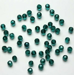 Conta Acrílica Facetada 6mm Verde na internet