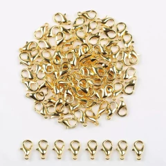 Fecho Lagosta Prata ou Dourado 10mm (100 unidades) - comprar online