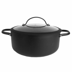 OLLA DE ALTA INDUCCION 24CM NEGRA HUDSON