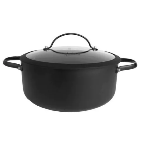 OLLA DE ALTA INDUCCION 24CM NEGRA HUDSON