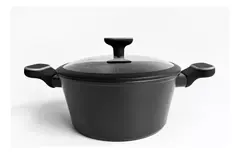 CACEROLA INDUCCION ANTIADHERENTE 18 CM GRANITO NEGRO CAROL