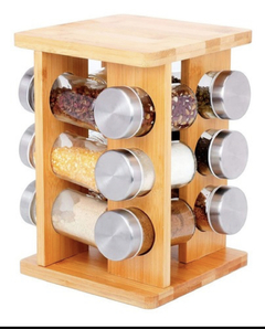 ESPECIERO MADERA 12 FRASCOS