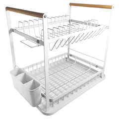 SECAPLATOS HUDSON ACERO INOX Y MADERA