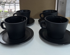 TAZA DE CAFE VIDRIO X4 MATE - comprar online