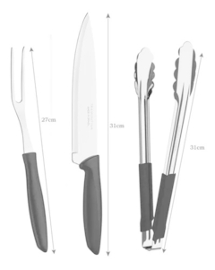 SET ASADO X 3 TRAMONTINA CHURRASCO - comprar online