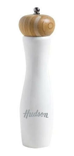 MOLINILLO DE MADERA HUDSON LAQUEADO BLANCO 20 CM