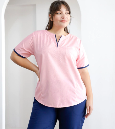 Ambo Pili Rosa con azul pantalón azul arciel - comprar online