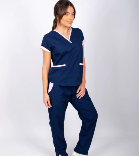 Ambo Mili arciel azul con rosa bebé - comprar online