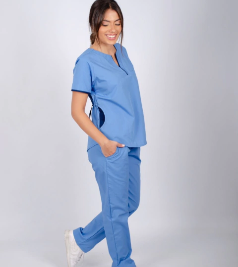 Ambo Pili celeste fuerte con azul - comprar online