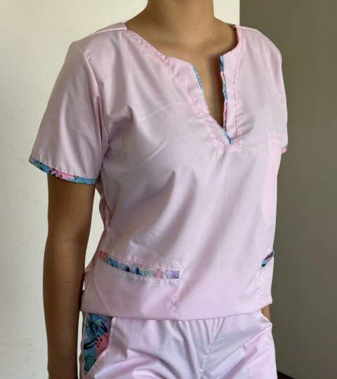 Ambo Pili Rosa claro con estampado - comprar online