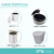 Porta residuos simple p/puerta 10Lts Fark - tienda online