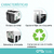Porta residuos doble 23+9Lts Eurotecno - comprar online
