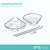 Esquinero doble rejilla - inox