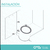 Porta residuos simple p/puerta 10Lts Starax