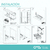 Imagen de Porta residuos doble 12+12Lts Starax