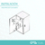 Porta residuos simple p/puerta 10Lts Fark