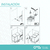Porta residuos doble 12+12Lts Starax - comprar online