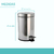Porta residuos inox a pedal 3 Lt Bronzen - comprar online