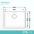 Imagen de Bacha de cuarzo modelo Loft Hafele ASUS04