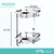 Esquinero doble - inox - CAB