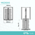 Columna extraíble 1,25 - 1,40 mt antracita Starax - CAB