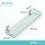 Estante simple vidrio - tienda online