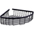 Esquinero simple rejilla - inox negro