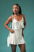 Cropped paetê branco