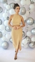 Vestido Dourado Midi