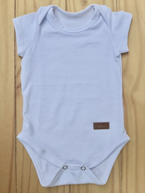 Body bebé algodón MC BLANCO 6-9 M - comprar online