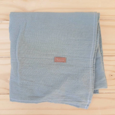 Manta verde gasa de algodon