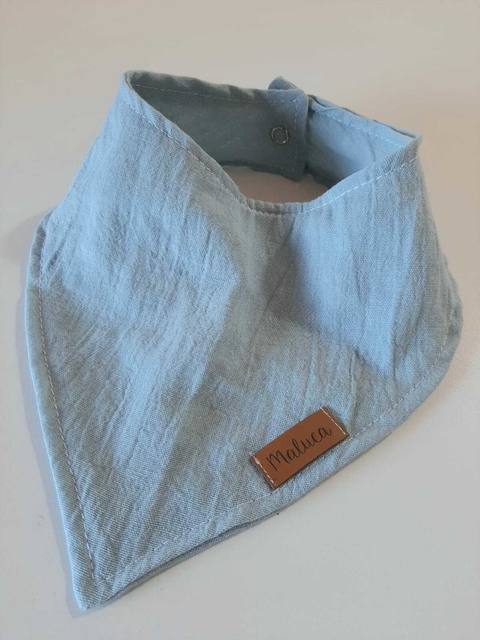 Babero Gasa de algodón Celeste - comprar online
