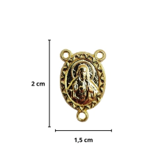 Entremeio três pontas para Resinar 20mm - Dourado na internet